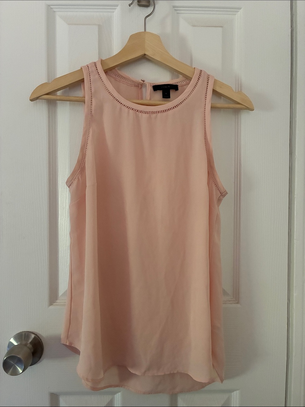 J. Crew Blush Pink Sleeveless Chiffon Camisole